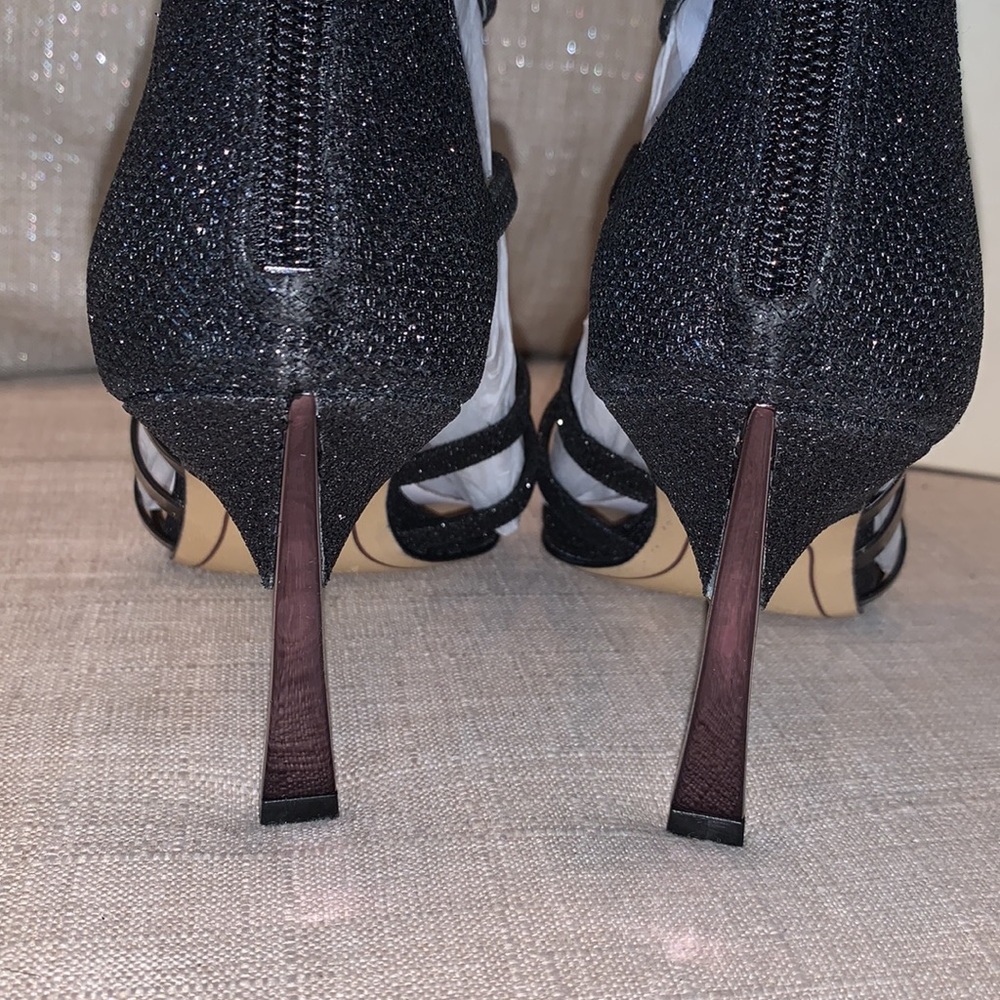 4️⃣9️⃣Vince Camuto Imagine /Sparkle Black Strappy Sandal - Picture 8 of 9